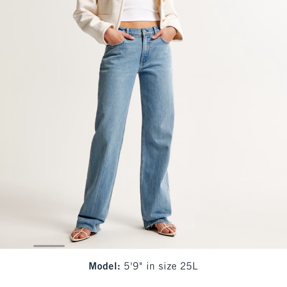 Abercrombie & Fitch Blue Straight Leg Jeans